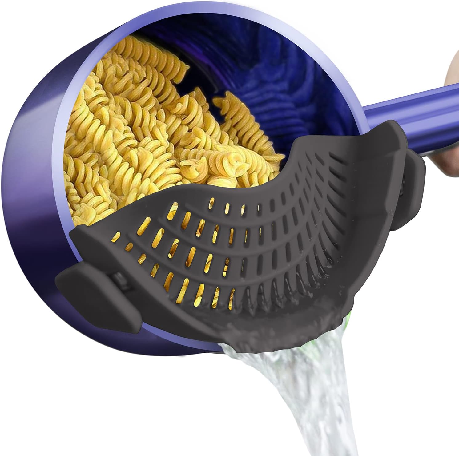 Clip On Silicone Strainer, Pasta Strainer, Clip on Food Strainer, Kitchen Strainer Clip On Silicone Strainer, Pasta Strainer, Clip on Food Strainer, Kitchen Strainer
